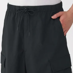 Best Muji Pantalones cortos cargo de mezcla de algodón lavado para hombre