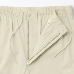 Best Muji Pantalones cortos cargo de mezcla de algodón lavado para hombre