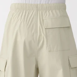Best Muji Pantalones cortos cargo de mezcla de algodón lavado para hombre