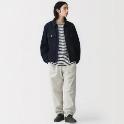 Hot Muji Pantalones de chándal de ajuste holgado para hombre