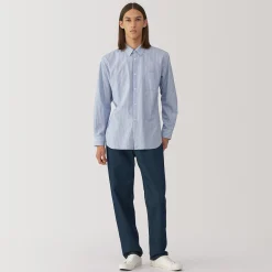 Best Muji Pantalones de mezcla de denim y washi para hombre Azul Marino Oscuro