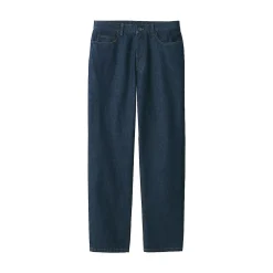 Best Muji Pantalones de mezcla de denim y washi para hombre Azul Marino Oscuro