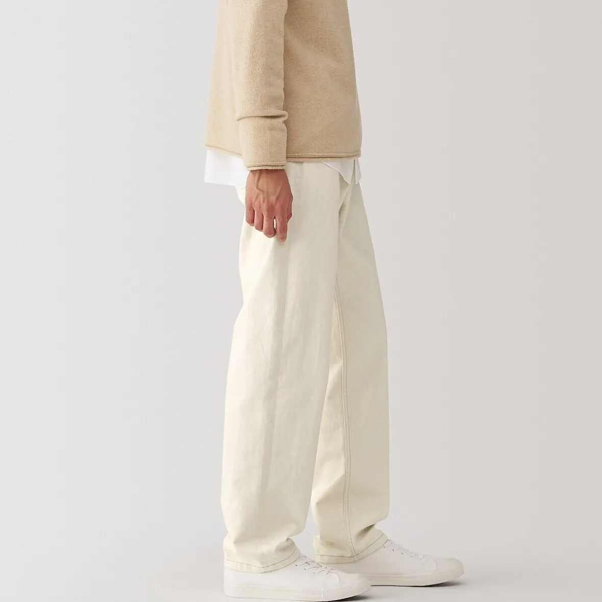 Clearance Muji Pantalones de mezcla Washi para hombre