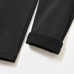 Outlet Muji Pantalones de pierna ajustada con forro polar cortaviento para hombre