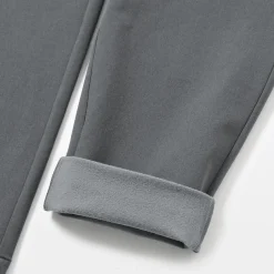 Outlet Muji Pantalones de pierna ajustada con forro polar cortaviento para hombre