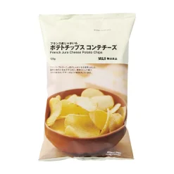 New Muji Patatas fritas de queso Jura francés, 125 g