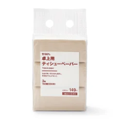 Clearance Muji Pañuelos de papel sin blanquear para caja de acrílico