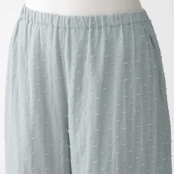 Clearance Muji Pijama de doble gasa con puntos dobby para mujer