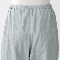 Clearance Muji Pijama de doble gasa con puntos dobby para mujer