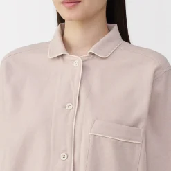 Sale Muji Pijama de franela sin costuras laterales para mujer