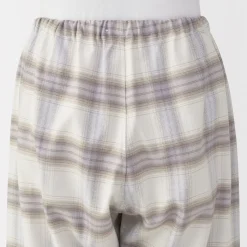 Sale Muji Pijama de franela sin costuras laterales para mujer