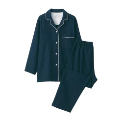 Sale Muji Pijama de franela sin costuras laterales para mujer