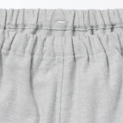 Sale Muji Pijama de franela sin costuras laterales para mujer