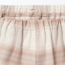 Sale Muji Pijama de franela sin costuras laterales para mujer