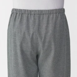 Outlet Muji Pijama de franela sin costuras laterales para hombre