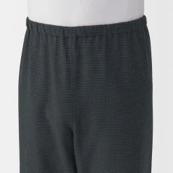Outlet Muji Pijama de franela sin costuras laterales para hombre