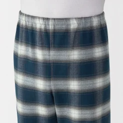 Outlet Muji Pijama de franela sin costuras laterales para hombre