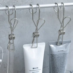 Best Muji Pinza de aluminio con gancho ‐ 4 unidades