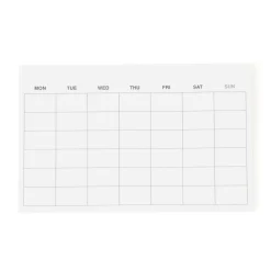 Muji Planificador mensual con papelitos adhesivos