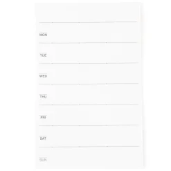 New Muji Planificador semanal con notas adhesivas