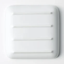 Outlet Muji Plato cuadrado de porcelana Hakuji