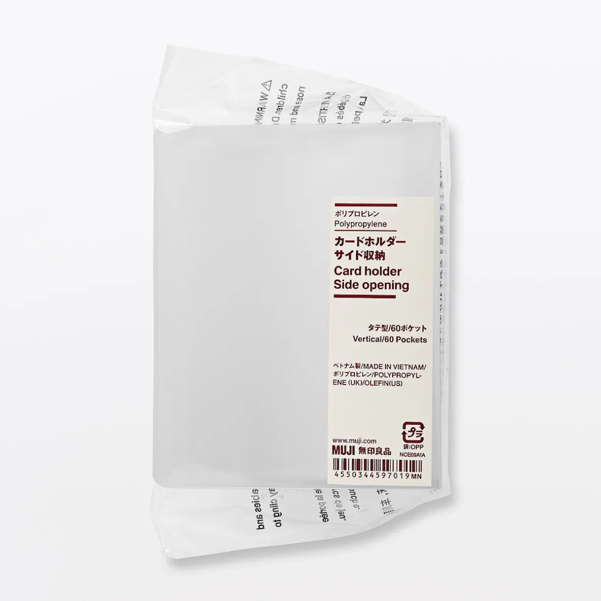 New Muji Porta tarjetas de PP con 60 bolsillos