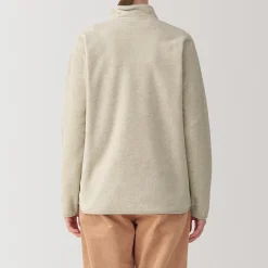 Online Muji Pulóver de forro polar de poliéster reciclable