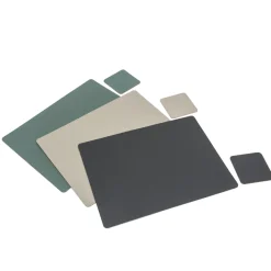 Clearance Muji Salvamanteles de cuero reciclado - rectangular, Eucalipto