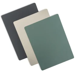Clearance Muji Salvamanteles de cuero reciclado - rectangular, Grafito