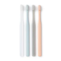 Clearance Muji Set de Cepillos de Dientes Polipropileno 4 Colores Cerdas Finas