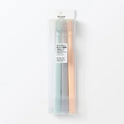 Clearance Muji Set de Cepillos de Dientes Polipropileno 4 Colores Cerdas Finas