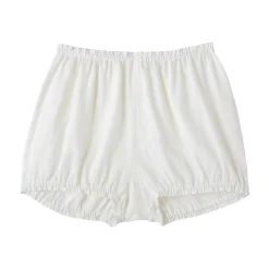 Outlet Muji Short balloon de doble gasa con puntos dobby para mujer