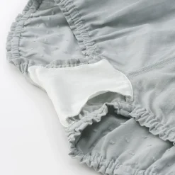 Outlet Muji Short balloon de doble gasa con puntos dobby para mujer