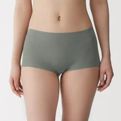 Online Muji Shorts acanalados Soft Touch cómodos para mujer