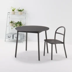 Online Muji Silla de aluminio - Gris oscuro