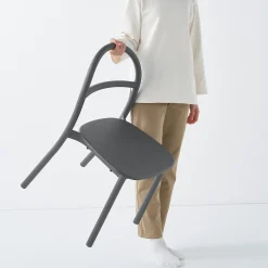 Online Muji Silla de aluminio - Gris oscuro