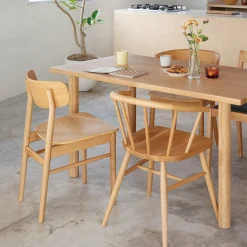 Online Muji Silla de roble de diseño arqueado