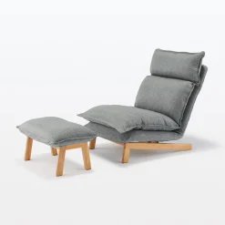 Sale Muji Silla reclinable de respaldo alto – Gris