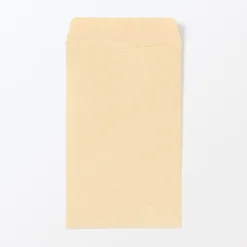 New Muji Sobres pequeños de papel de bambú con diseños de amuletos de la suerte - Kraft