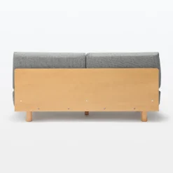 Best Muji Sofá sin brazos de poliéster tejido para 2 personas - Gris