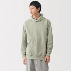 Best Muji Sudadera con capucha de tejido waffle y Quick Dry para hombre