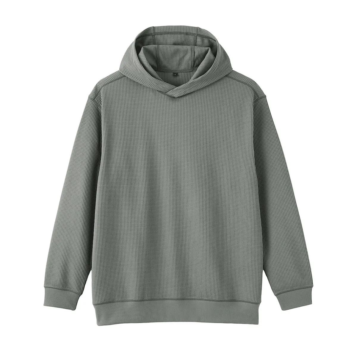 Best Muji Sudadera con capucha de tejido waffle y Quick Dry para hombre