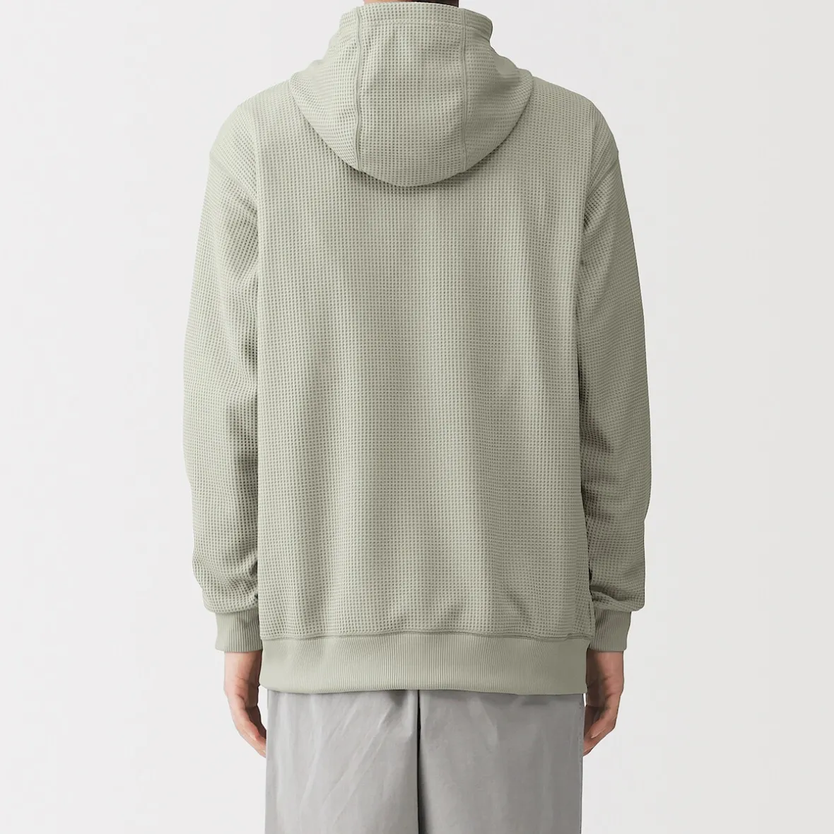Best Muji Sudadera con capucha de tejido waffle y Quick Dry para hombre