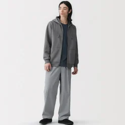 Outlet Muji Sudadera con capucha y cremallera para hombre