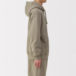 Outlet Muji Sudadera con capucha y cremallera para hombre