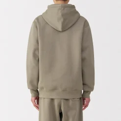 Outlet Muji Sudadera con capucha y cremallera para hombre