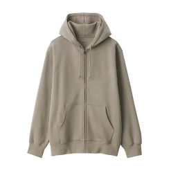 Outlet Muji Sudadera con capucha y cremallera para hombre