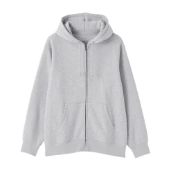 Outlet Muji Sudadera con capucha y cremallera para hombre