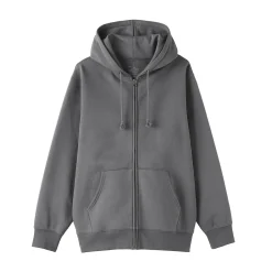 Outlet Muji Sudadera con capucha y cremallera para hombre