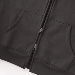 Outlet Muji Sudadera con capucha y cremallera en mezcla de algodón para mujer